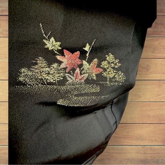 Japanese Traditional Black Haori Kimono Jacket - Picture 3 of 16